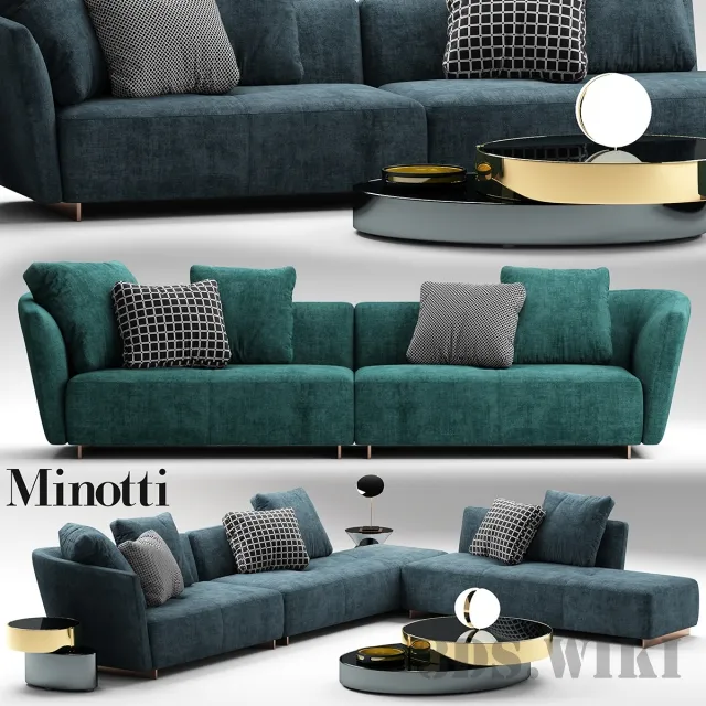 decoration – Sofa Minnoti Lounge 3ds Max