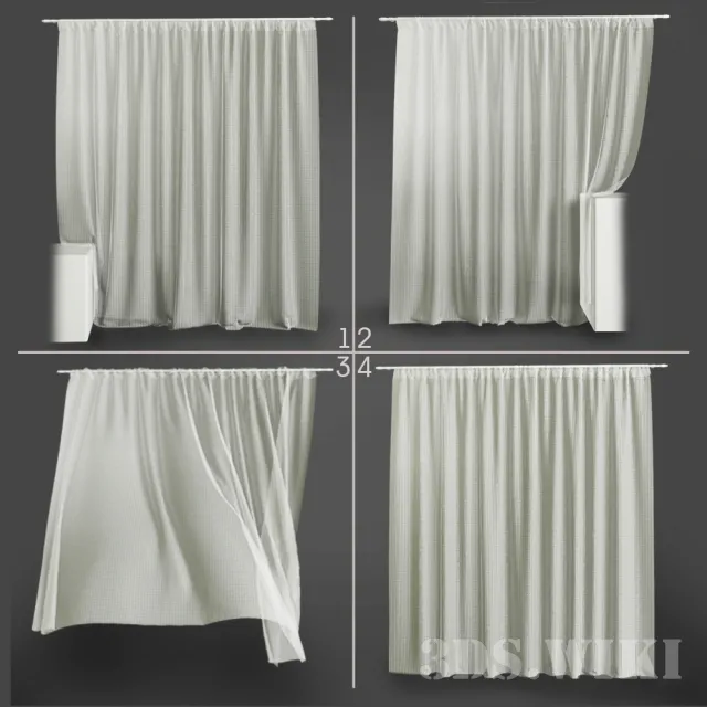 decoration – Sorry curtains 3ds Max