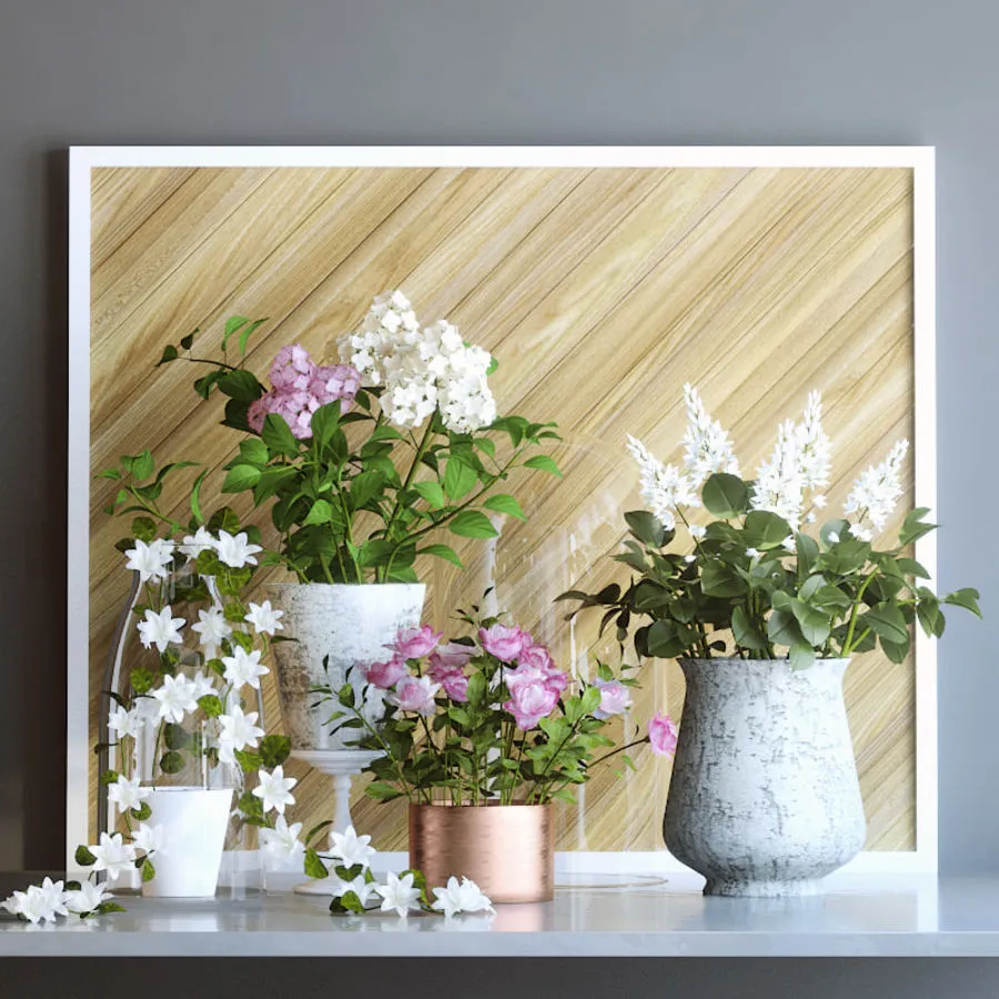 decoration – Spring flowers 56 3ds Max