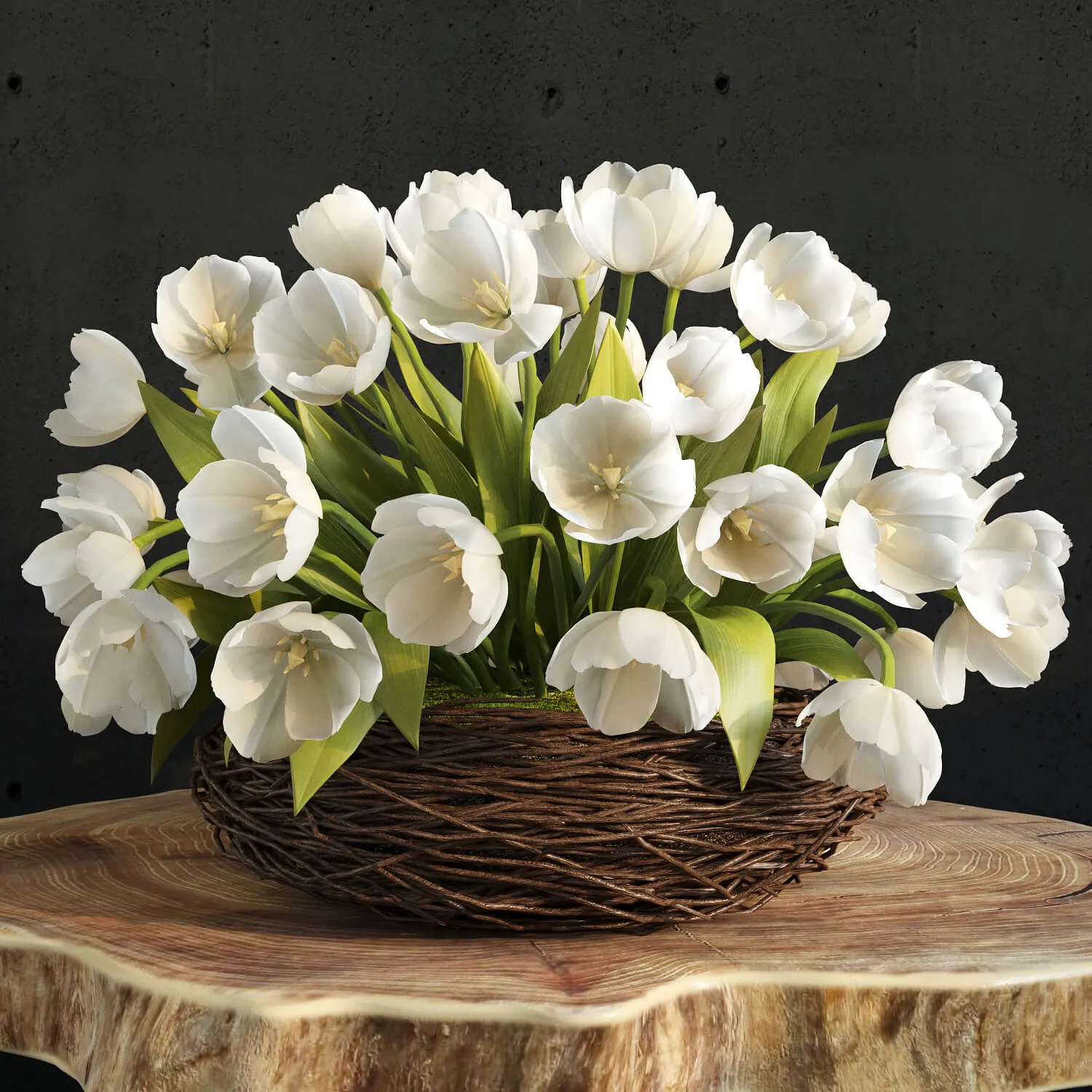 decoration – Spring tulips  004 3ds Max
