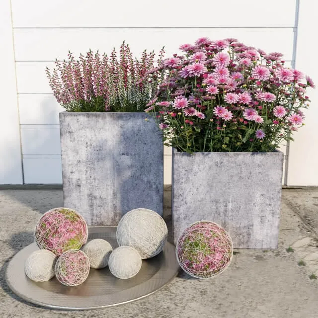 decoration – Street flowers 3 3ds Max