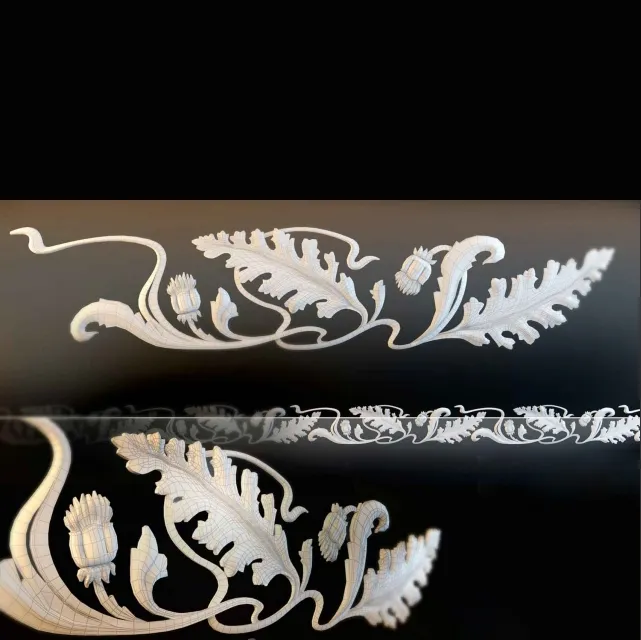 decoration – Stucco in the art nouveau style 3ds Max