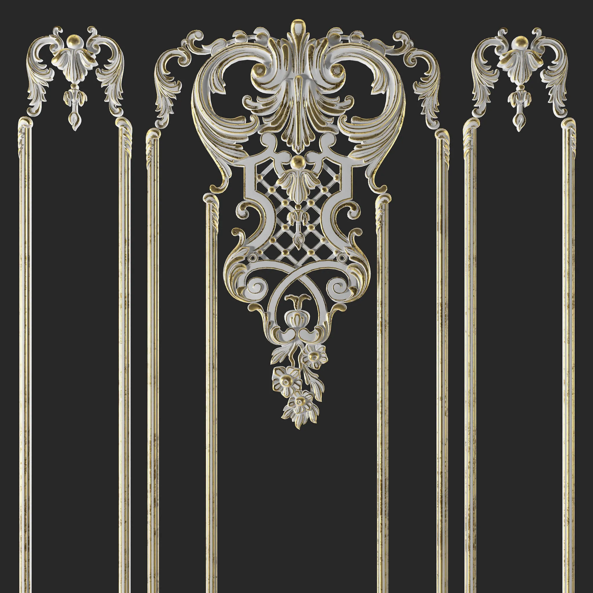 decoration – Stucco molding 322 3ds Max