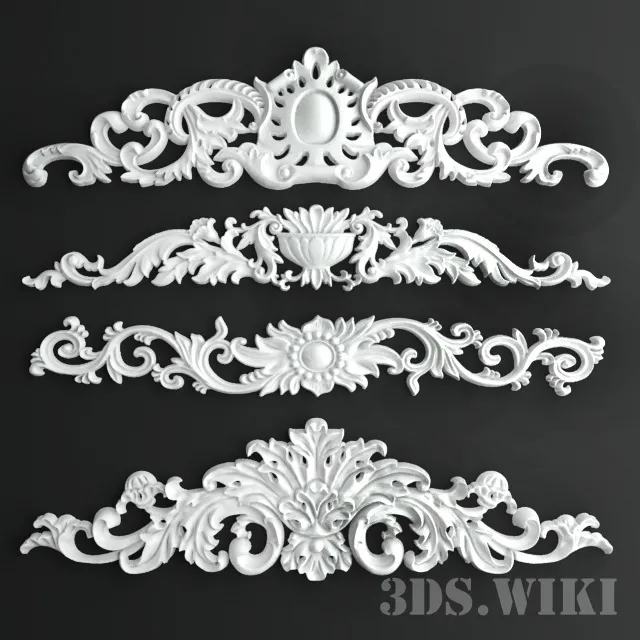 decoration – Stucco molding – patterns for the interior 3ds Max