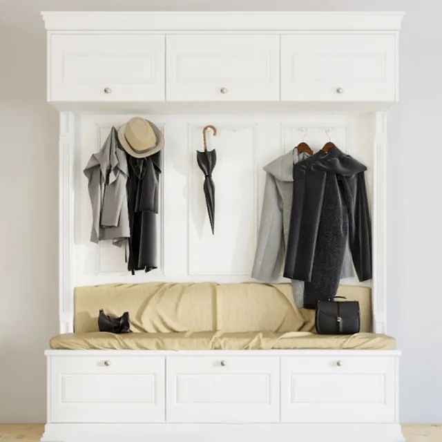 decoration – Suite for anteroom 6 clothes 3ds Max