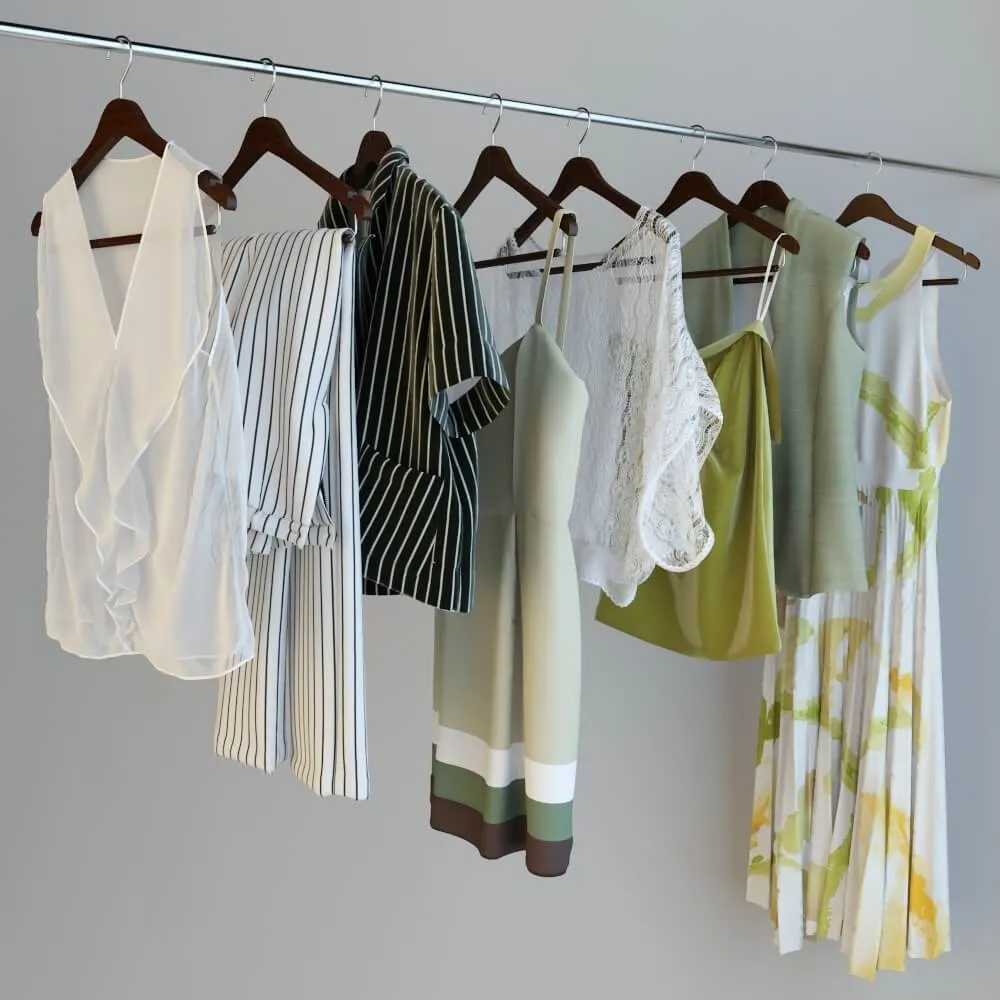 decoration – Summer clothes 3ds Max