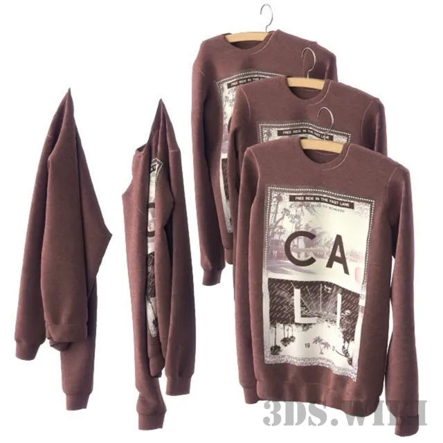 decoration – Sweatshirts with print 3ds Max