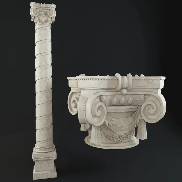 decoration – Swirl cologne 3ds Max