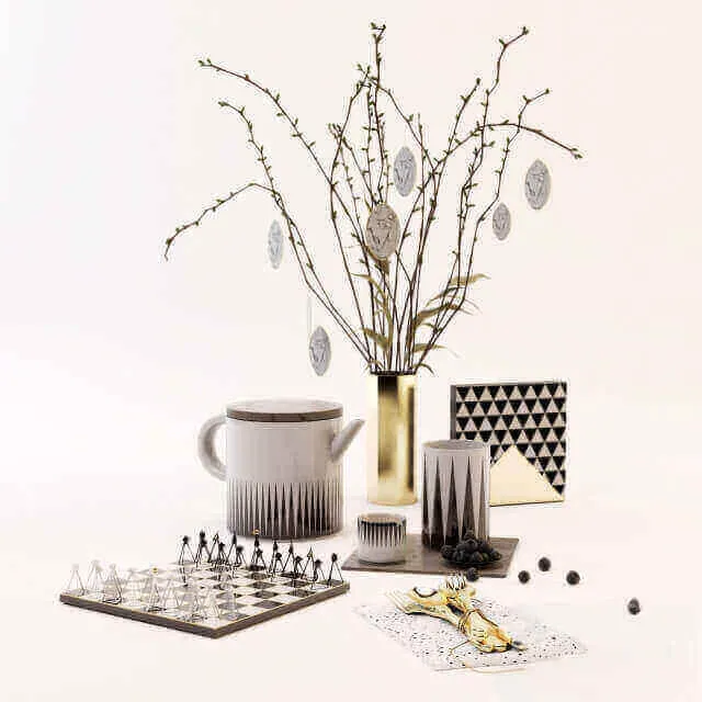 decoration – Table Set 3ds Max