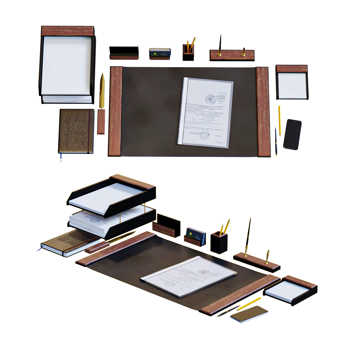 decoration – Table set for a manager 3ds Max