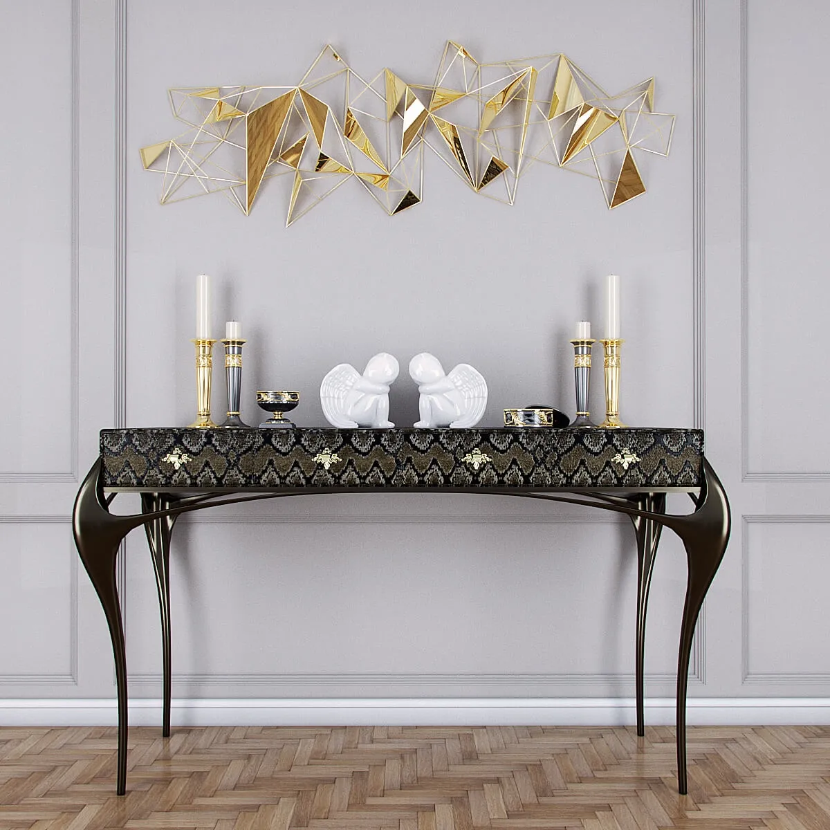 decoration – Temptation Console and  decorative  element 3ds Max