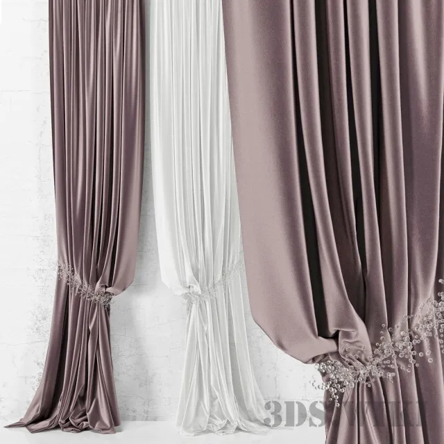 decoration – Tie-back curtains 3ds Max