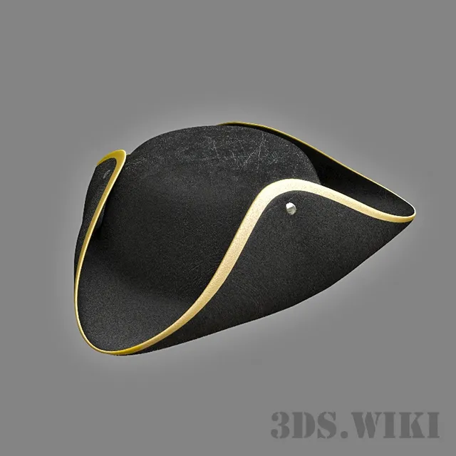 decoration – Tricorne Hat 3ds Max