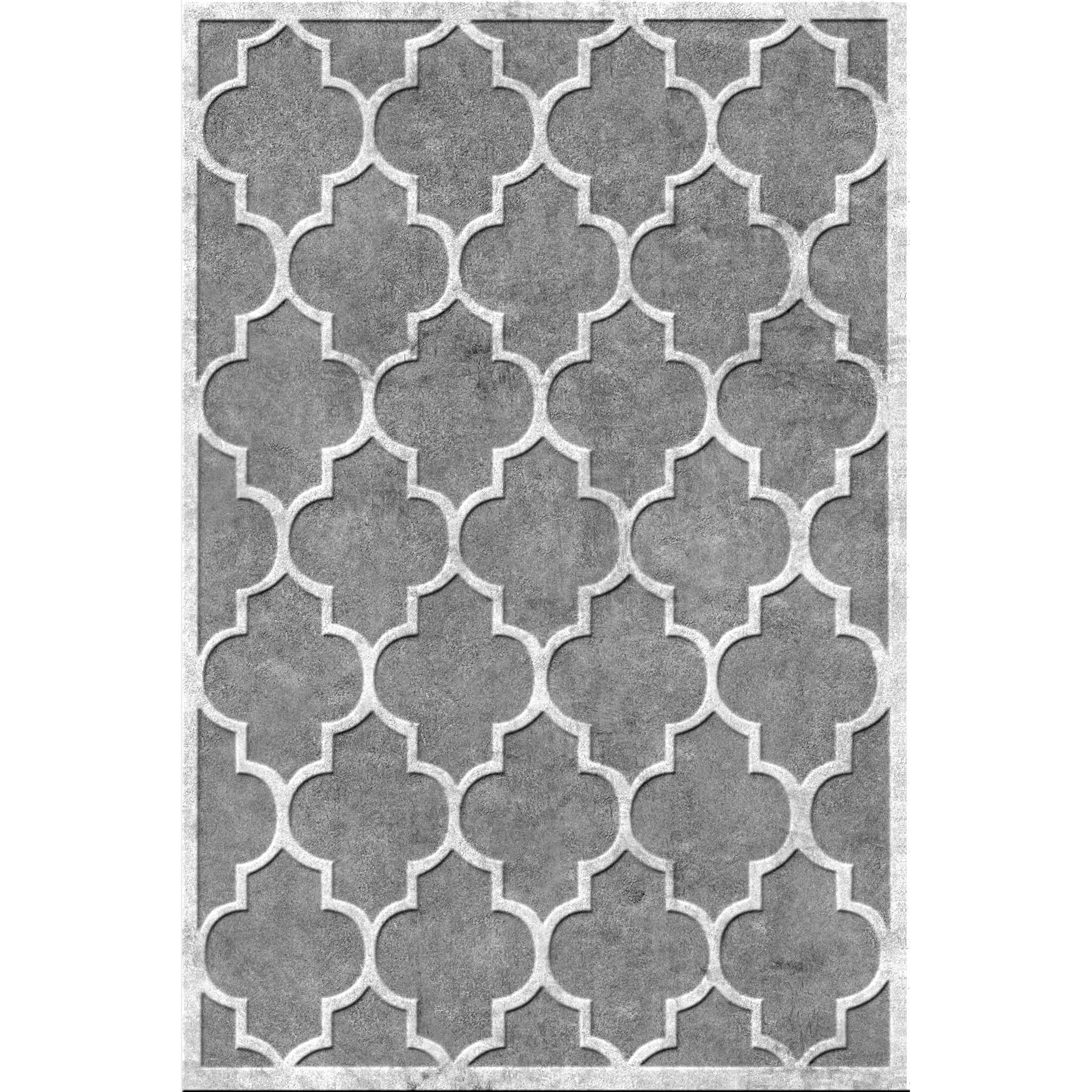 decoration – Tufted dark grey rug 03 3ds Max