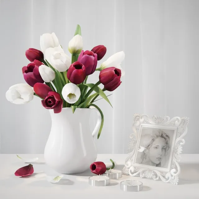 decoration – Tulips 19 3ds Max