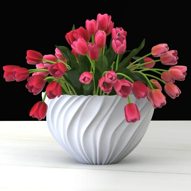 decoration – Tulips 73 3ds Max