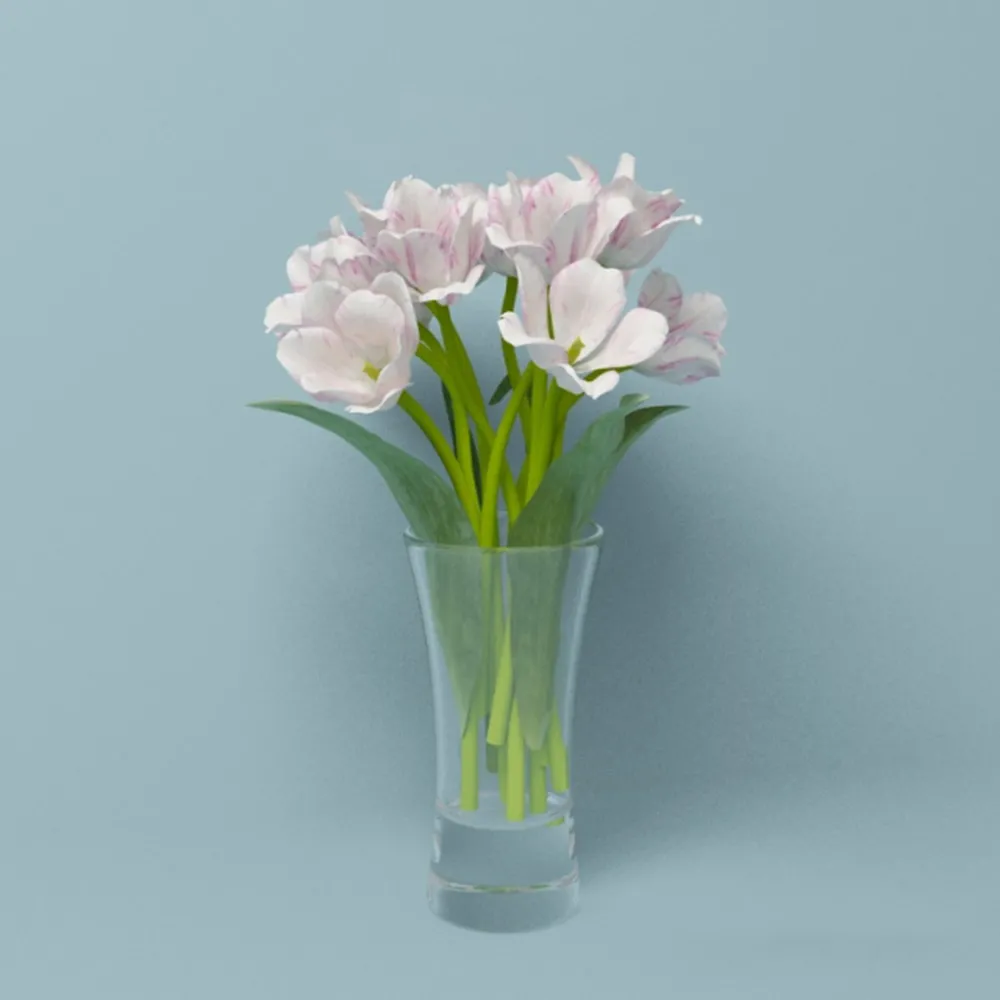 decoration – Tulips in a vase 3ds Max