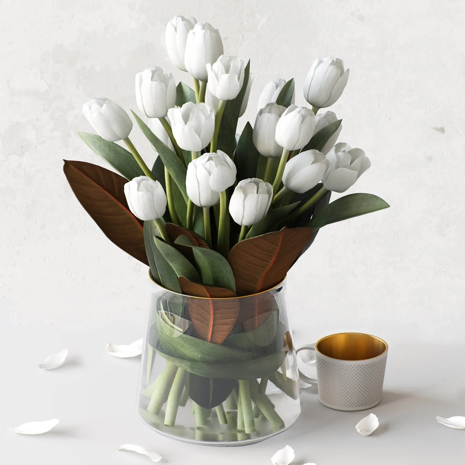 decoration – Tulips in a vase 3ds Max