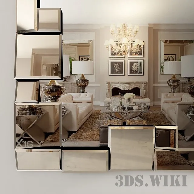 decoration – Turkish mirror 3ds Max
