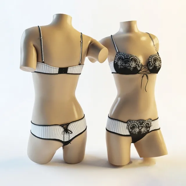 decoration – Underwear 04 3ds Max