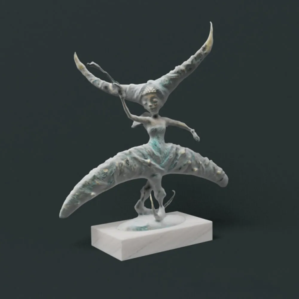 decoration – Unearthly creature figure 3ds Max