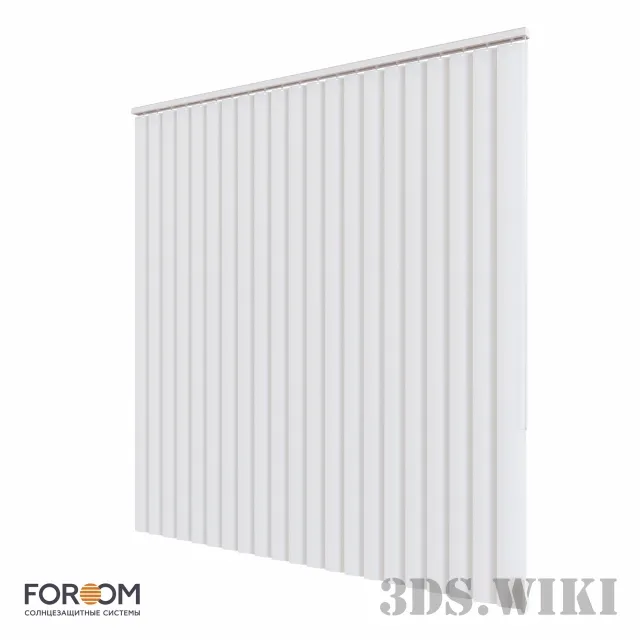 decoration – V-FORM PLAST vertical blinds 3ds Max
