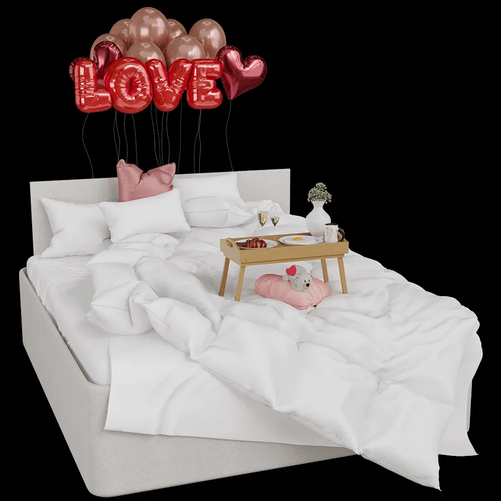 decoration – Valentine’s day 3ds Max