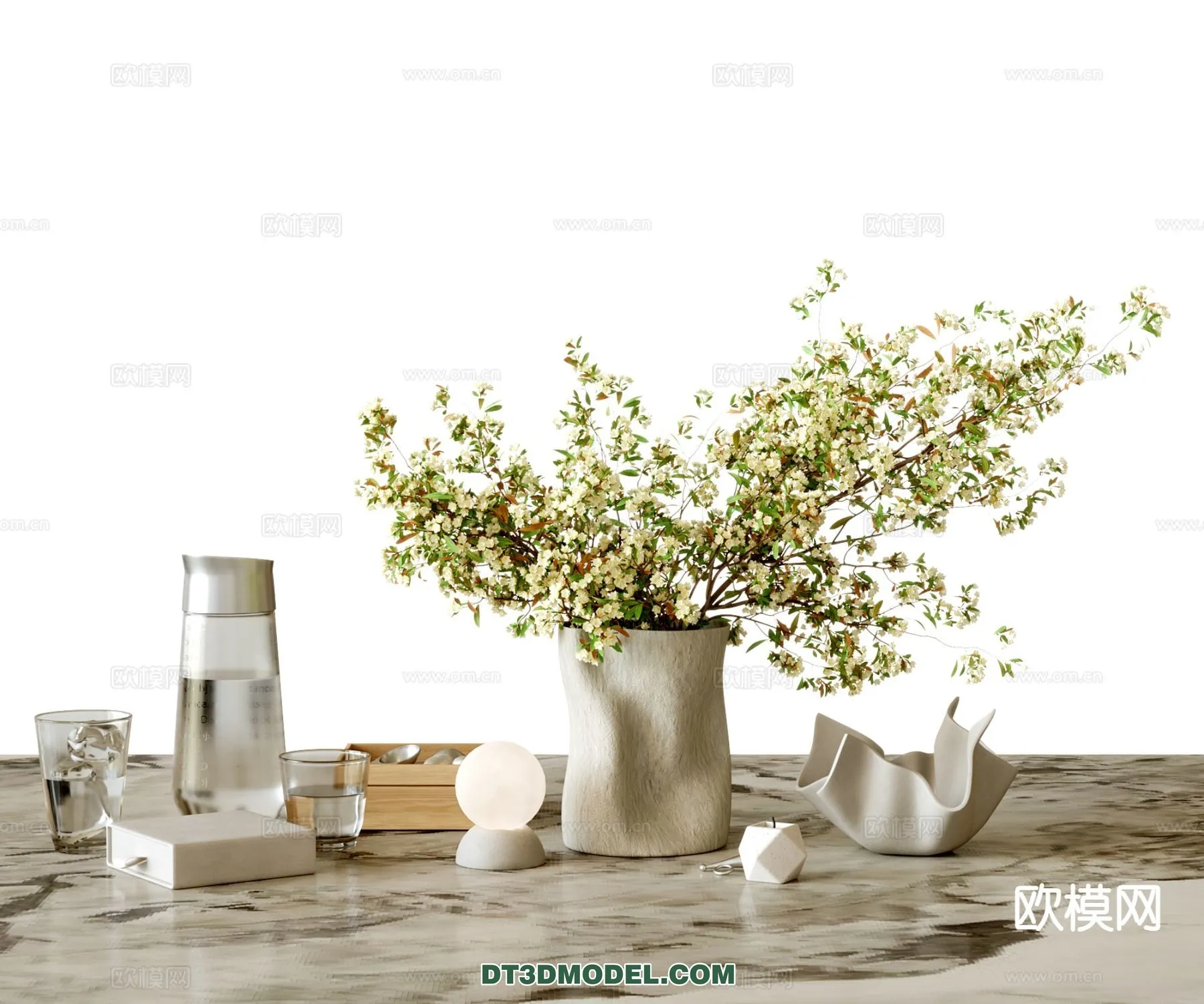 DECORATION – VASE – 3D Model For Interior Design – 693