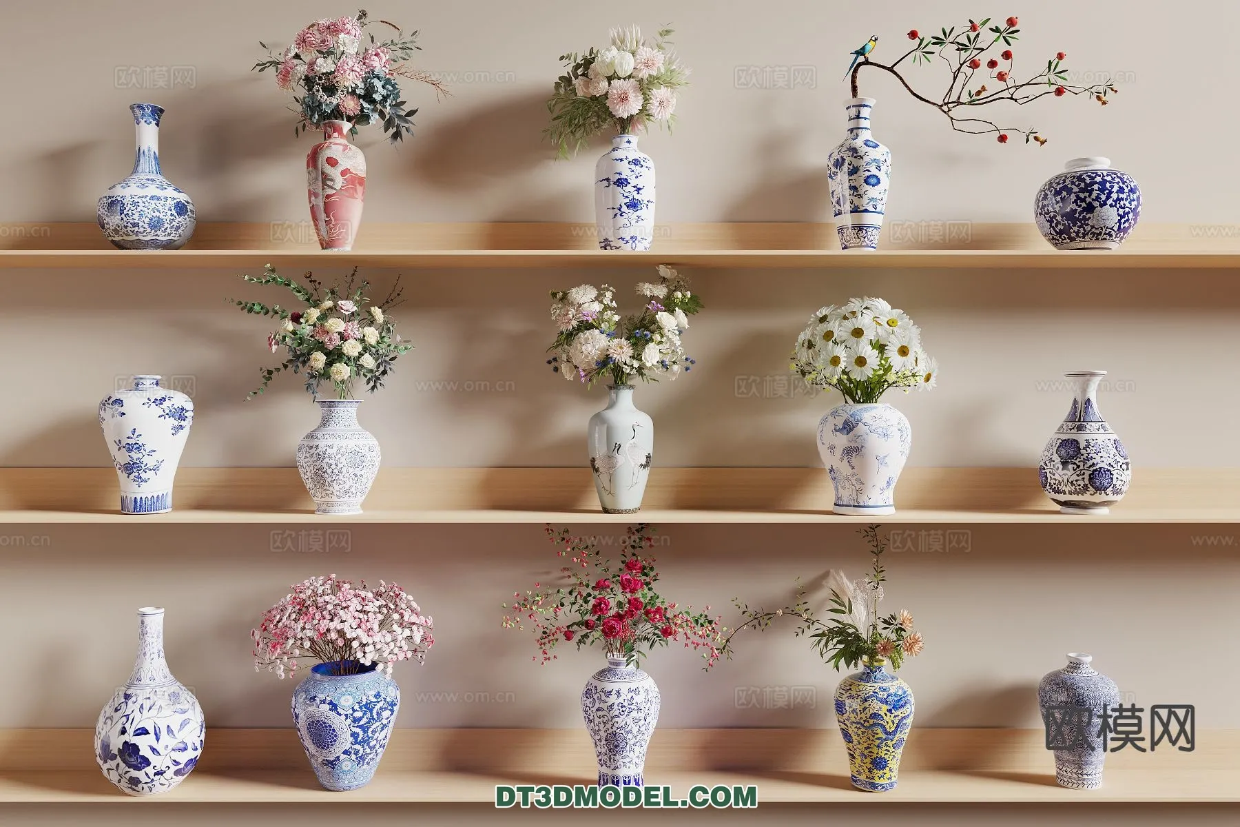 DECORATION – VASE – 3D Model For Interior Design – 734