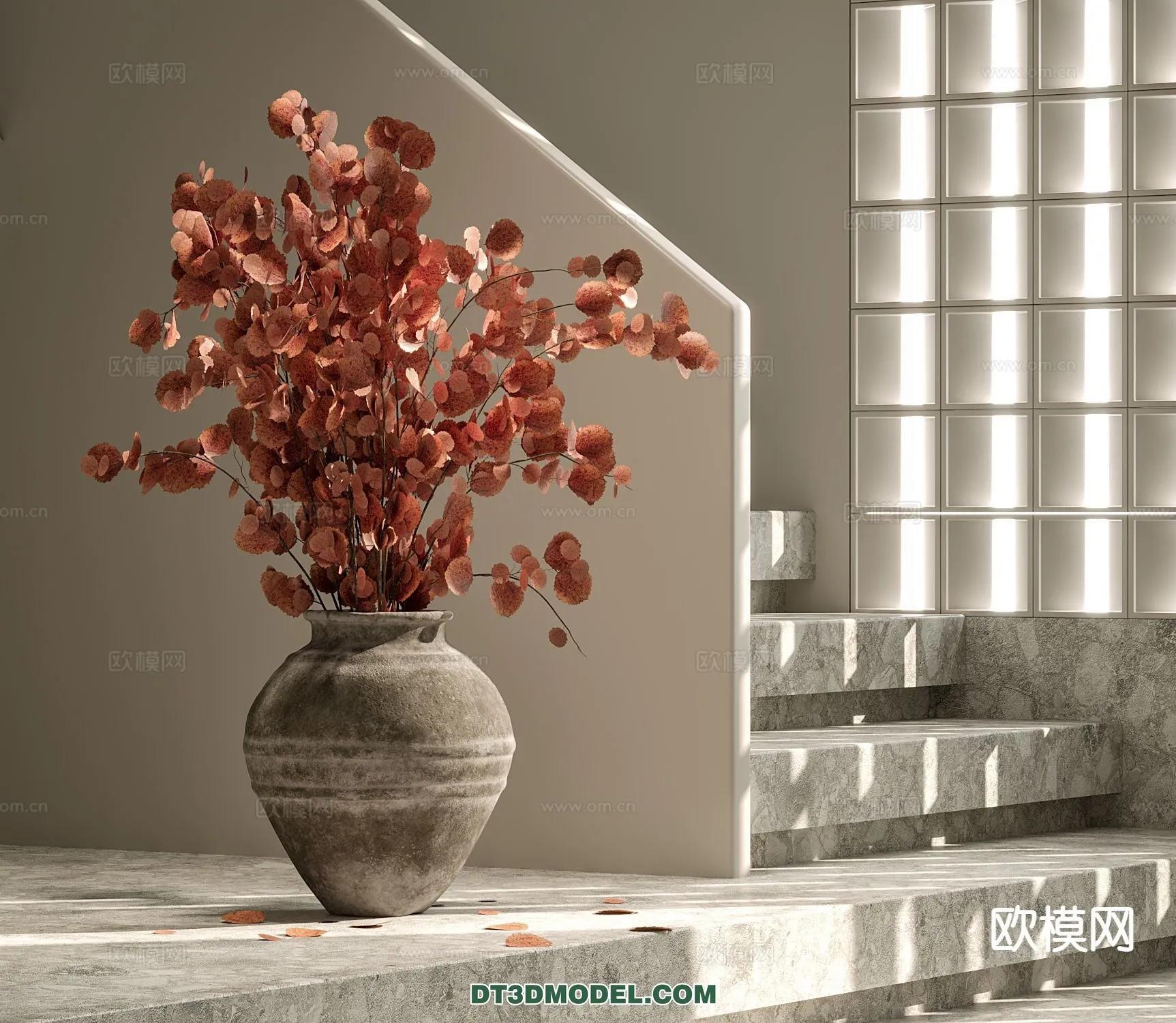 DECORATION – VASE – 3D Model For Interior Design – 735