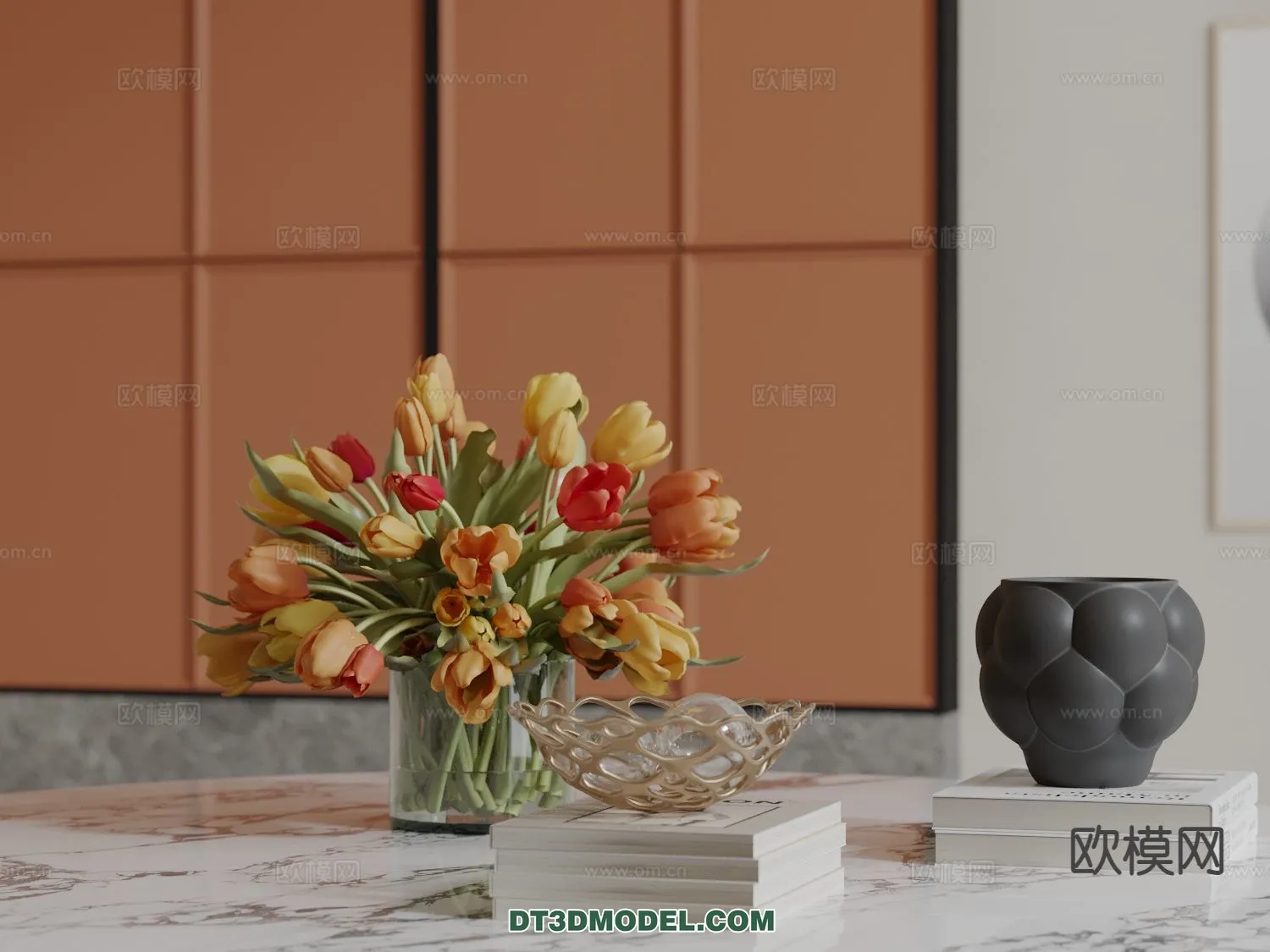 DECORATION – VASE – 3D Model For Interior Design – 743