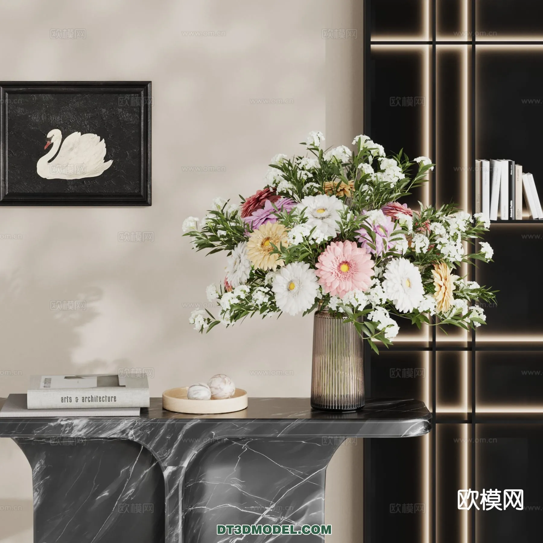 DECORATION – VASE – 3D Model For Interior Design – 753