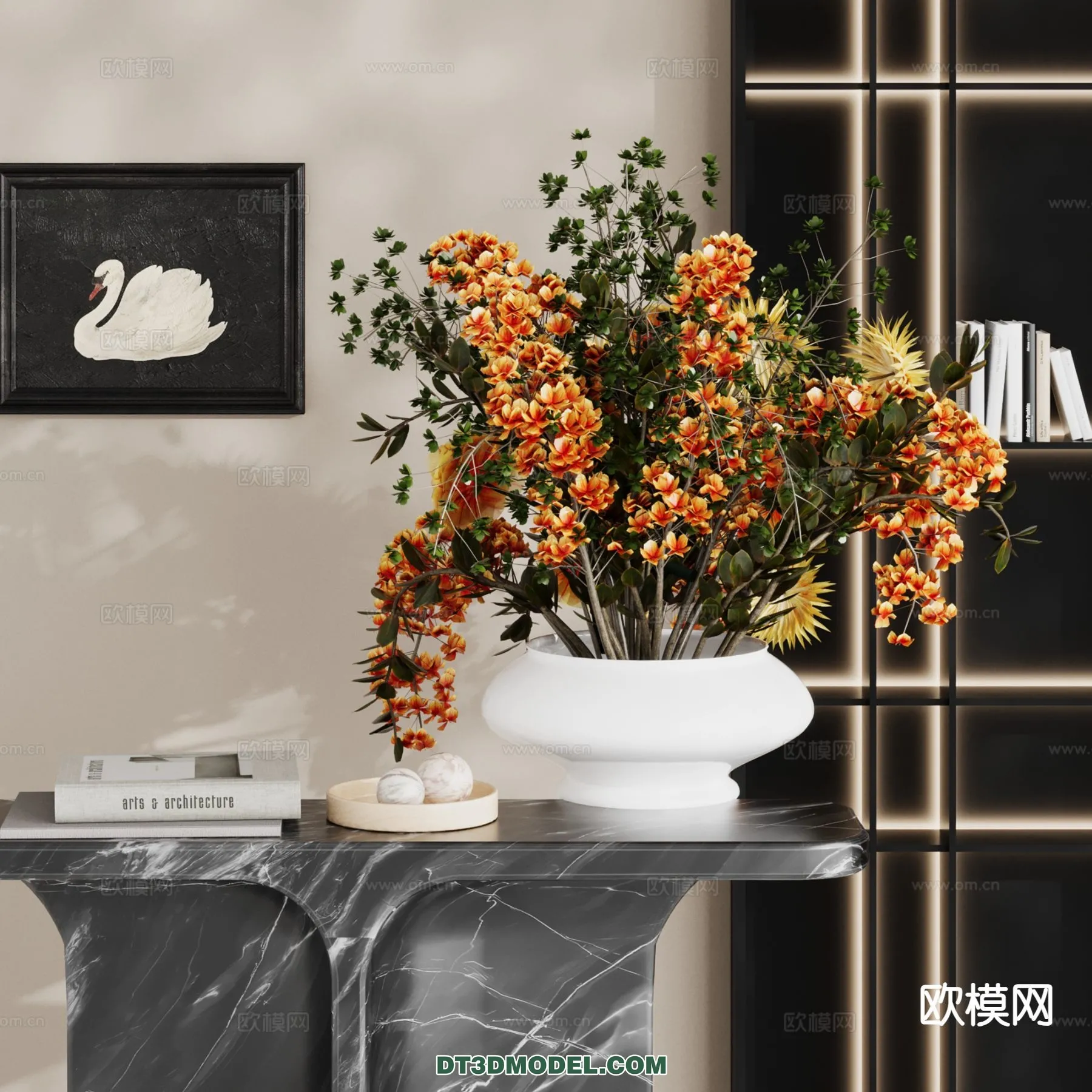 DECORATION – VASE – 3D Model For Interior Design – 757