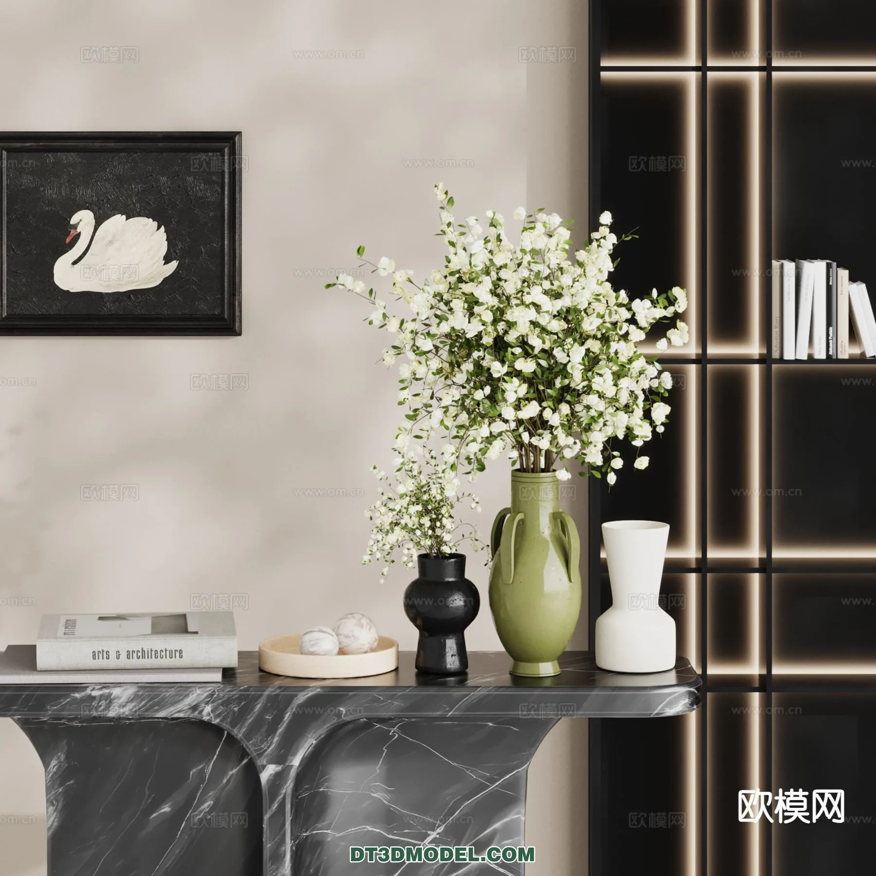 DECORATION – VASE – 3D Model For Interior Design – 760