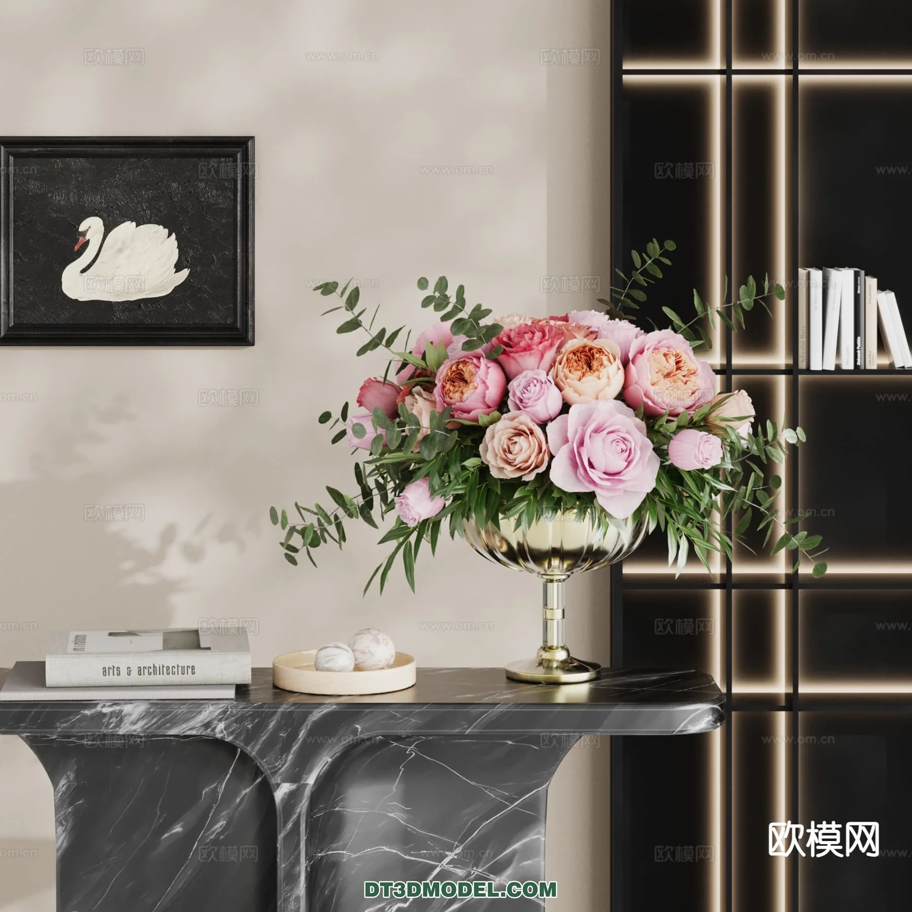 DECORATION – VASE – 3D Model For Interior Design – 761