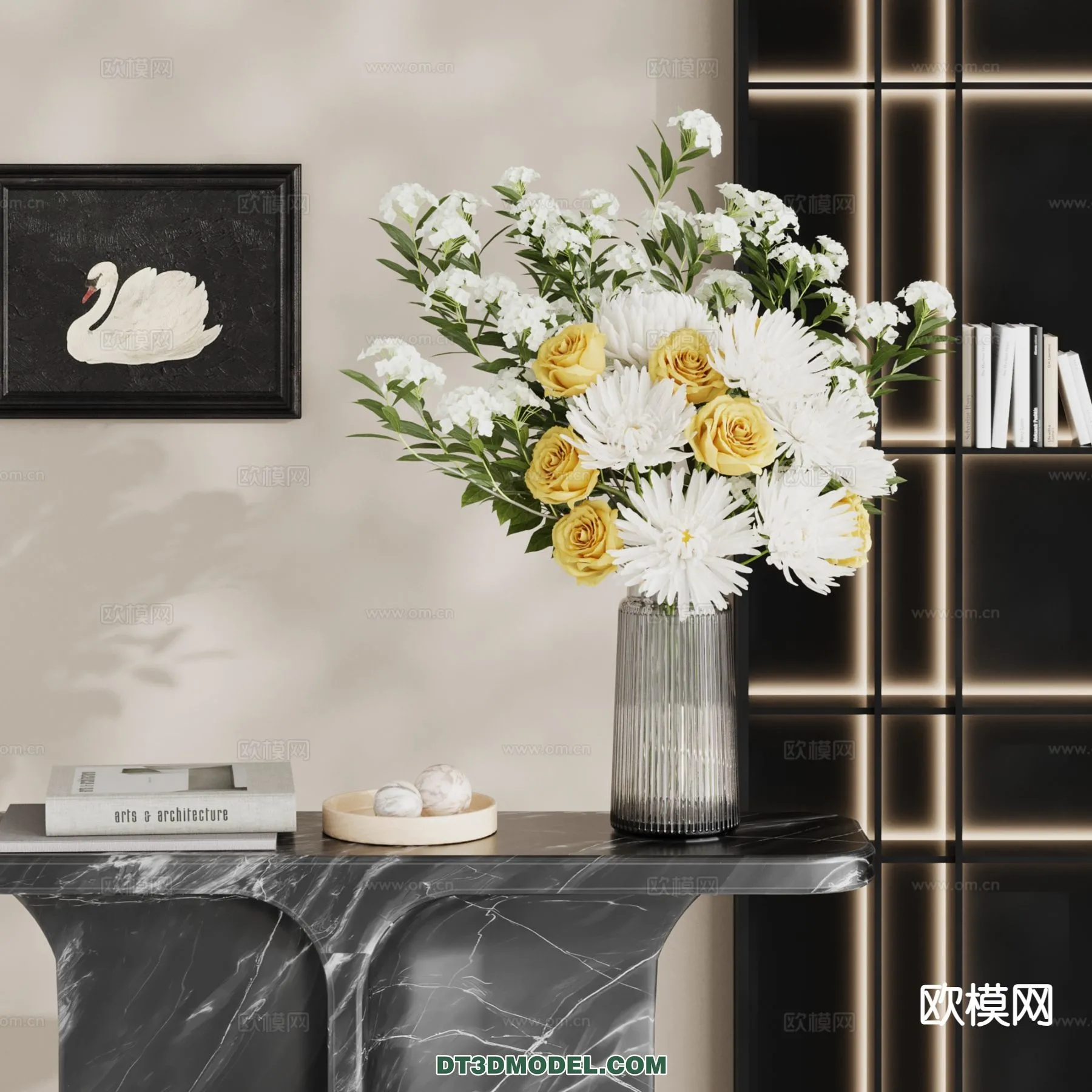 DECORATION – VASE – 3D Model For Interior Design – 762