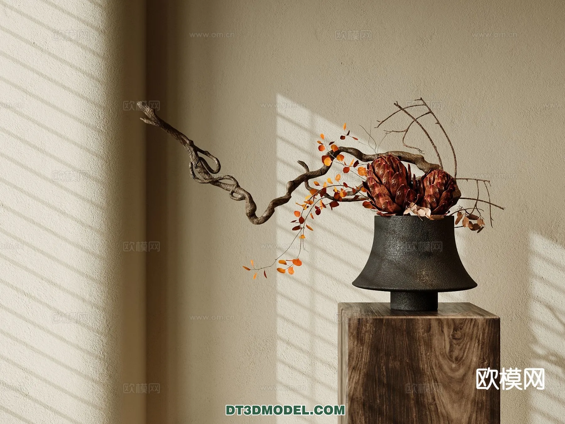 DECORATION – VASE – 3D Model For Interior Design – 768