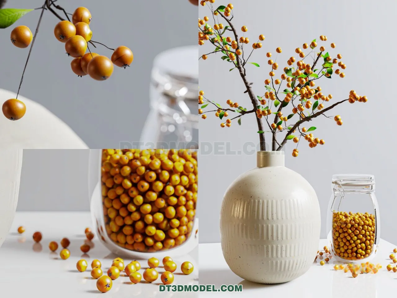 DECORATION – VASE – 3D Model For Interior Design – 835