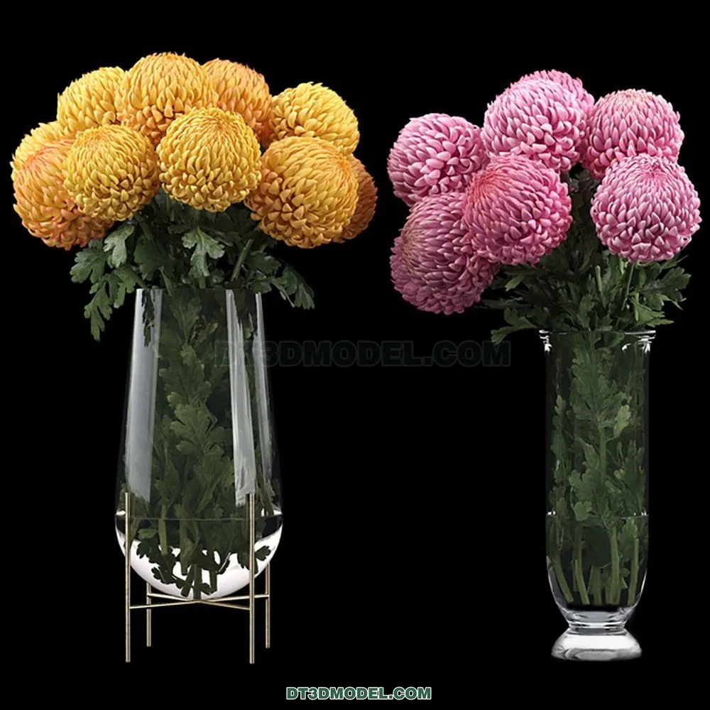 DECORATION – VASE – 3D Model For Interior Design – 858