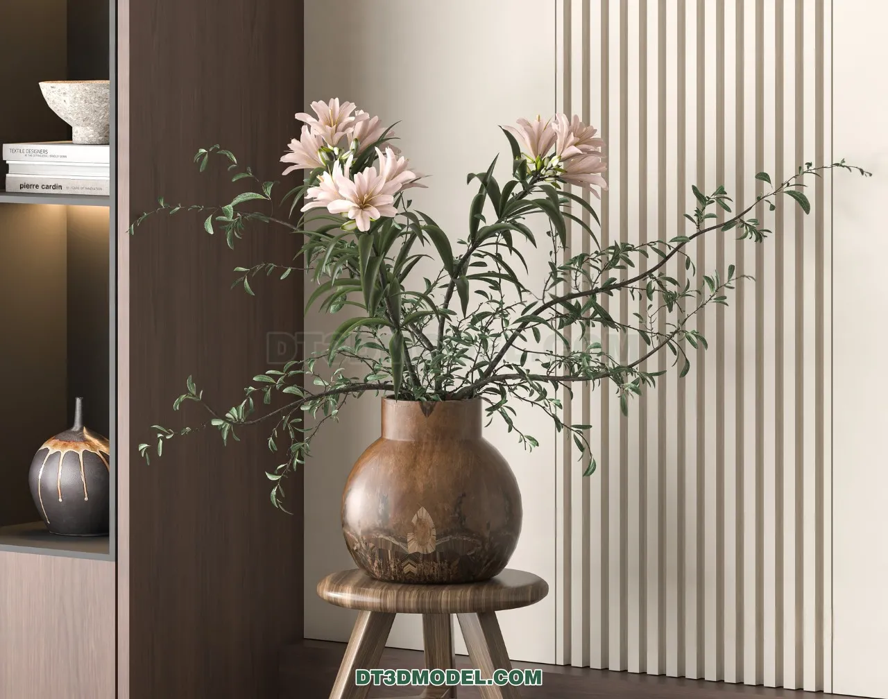 DECORATION – VASE – 3D Model For Interior Design – 874