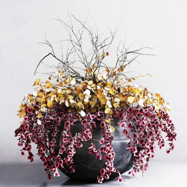 decoration – Vase of flowers 104 3ds Max