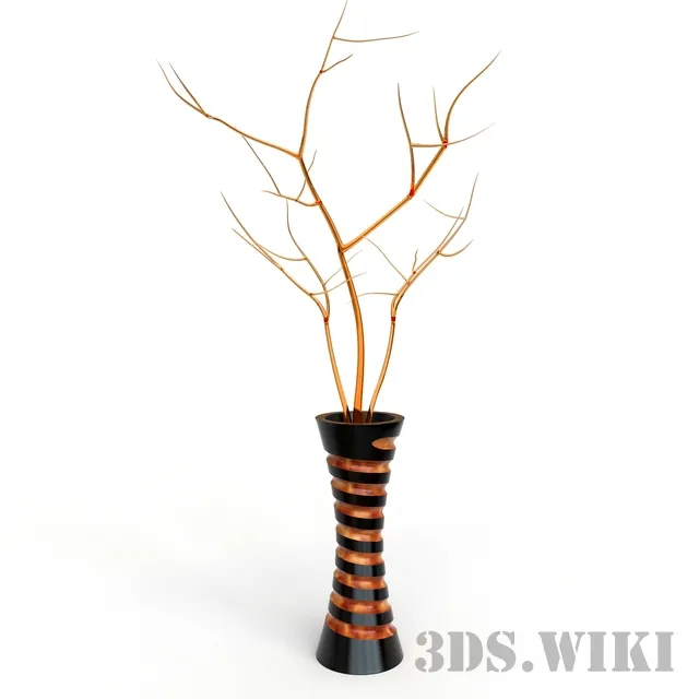 decoration – Vase with decor 3ds Max