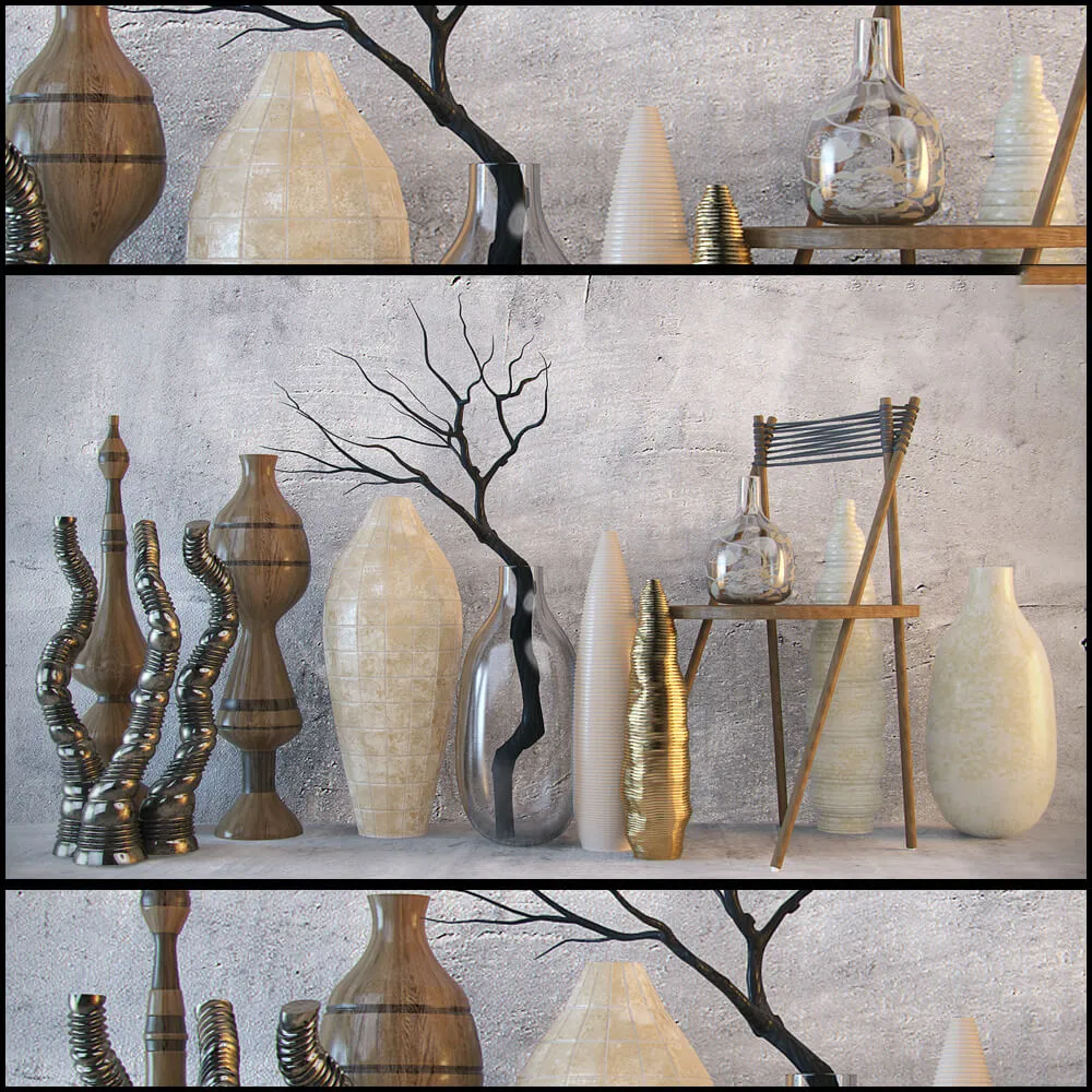decoration – Vases and other interior items 3ds Max