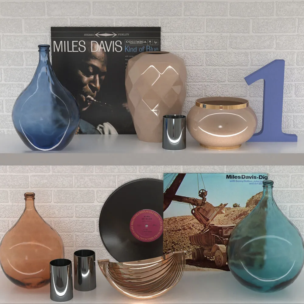 decoration – Vases and other interior items 3ds Max