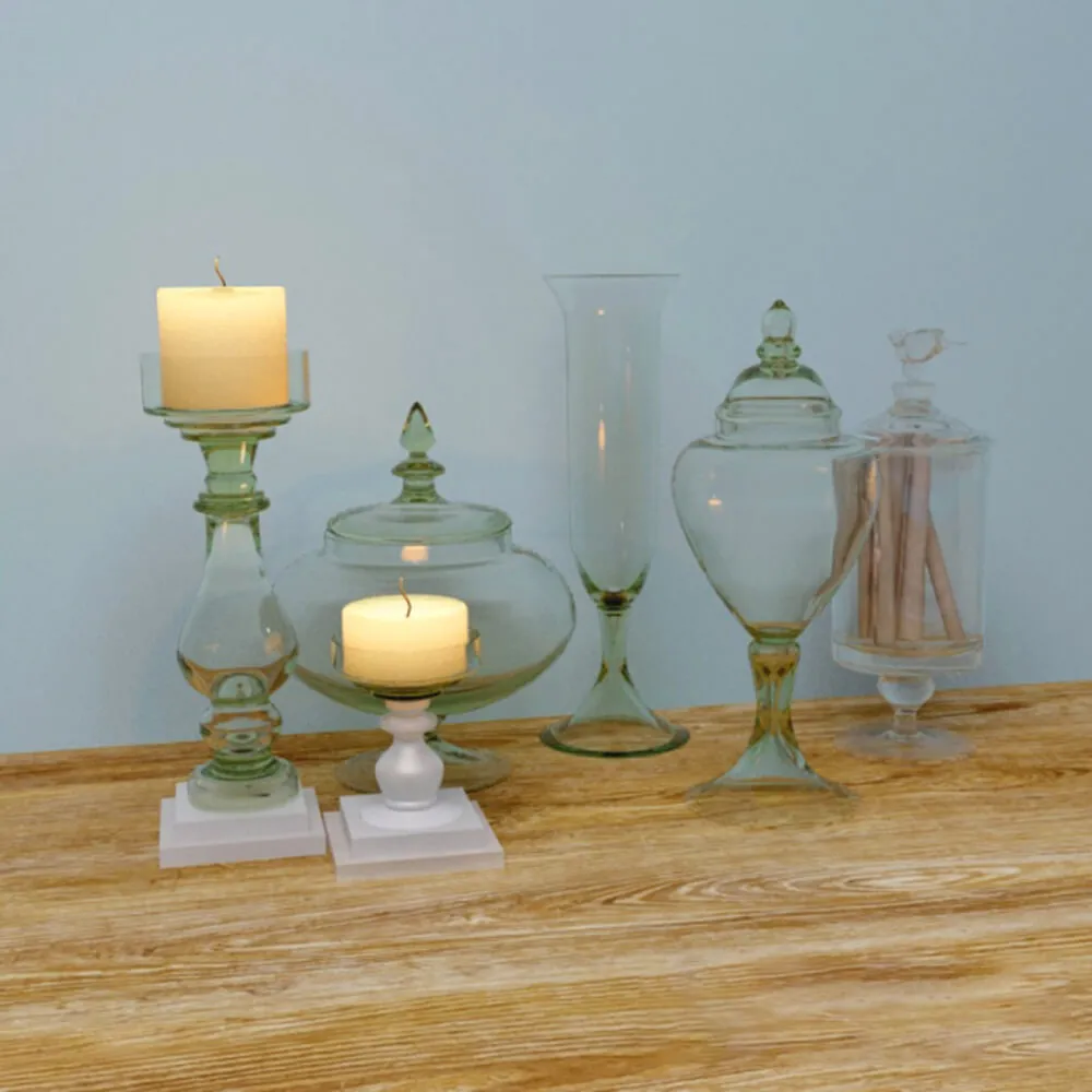 decoration – Vases made of glass 3ds Max
