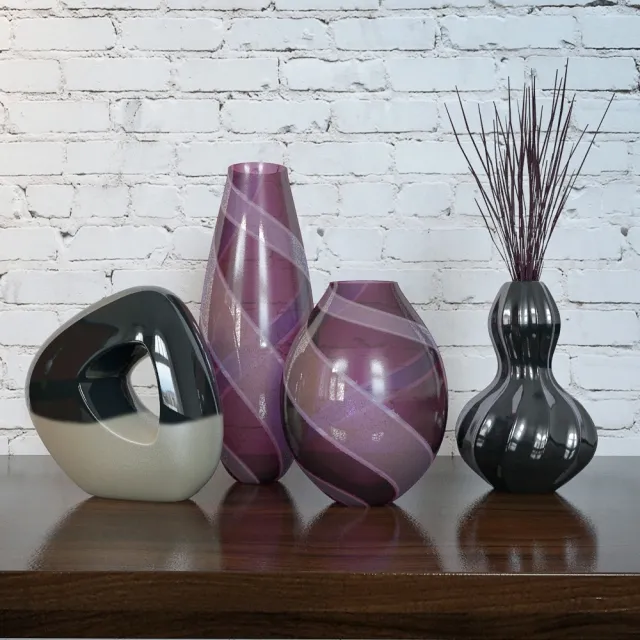 decoration – Vases set 1 3ds Max