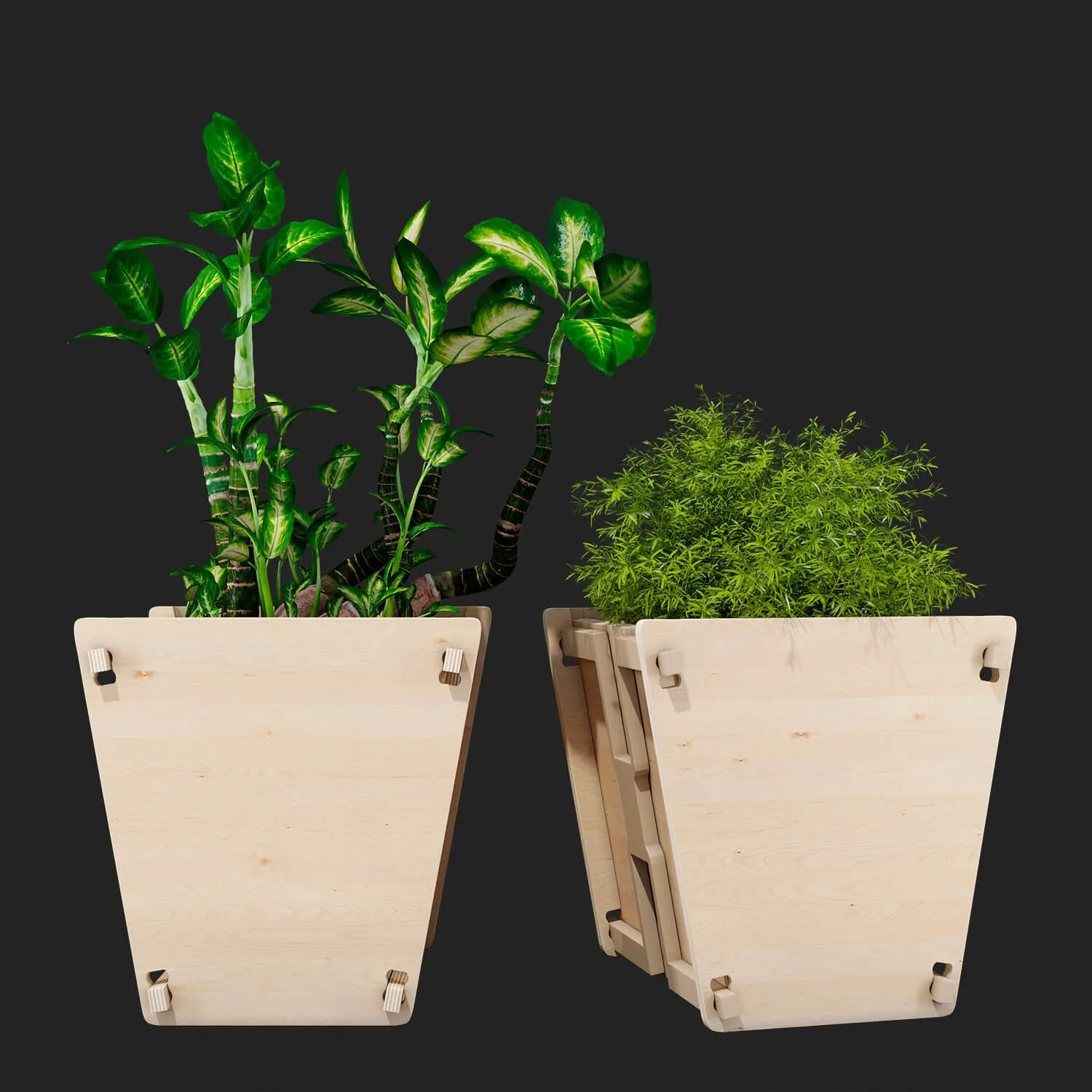 decoration – Vee planter 3ds Max