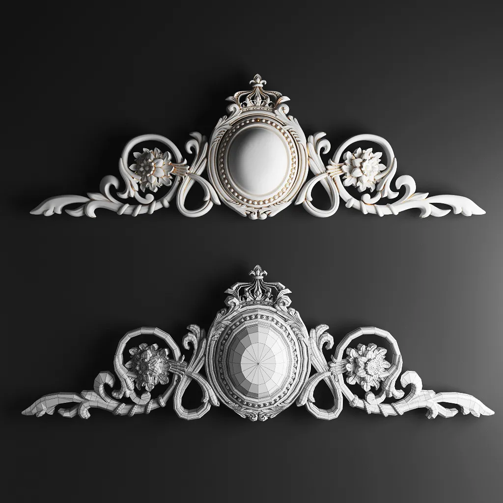 decoration – Venzel decorative plaster 07 3ds Max