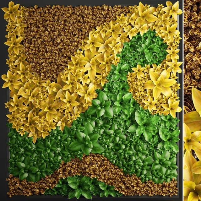 decoration – Vertical gardening 5 3ds Max