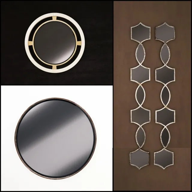 decoration – Wall mirror (Collection №9) 3ds Max